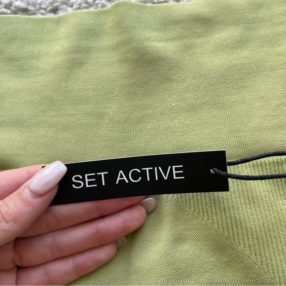 SETactive Light Green Biker Shorts - Picture 3 of 5